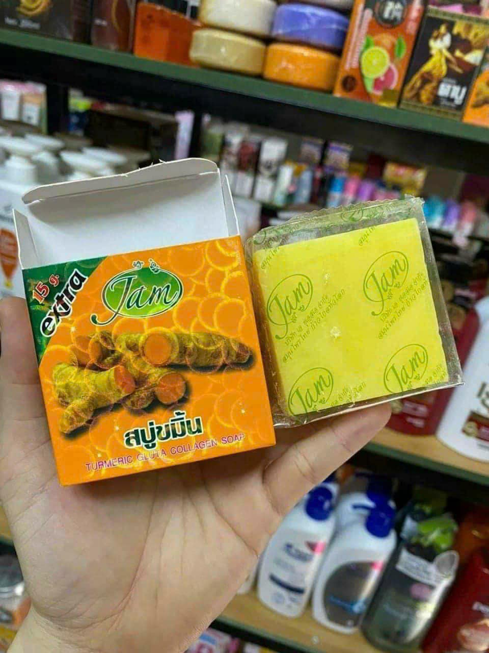 Xà Phòng Nghệ Jam Thái Lan Lốc 12 Soap - Ảnh 4