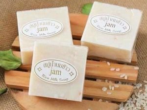 Lốc 12 Cục Xà Phòng Cám Gạo Jam Rice Milk Soap Thái Lan