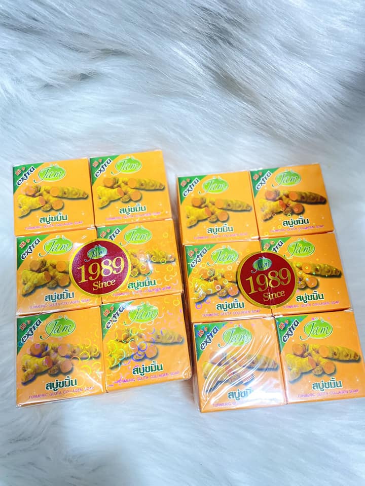 Xà Phòng Nghệ Jam Thái Lan Lốc 12 Soap - Ảnh 3