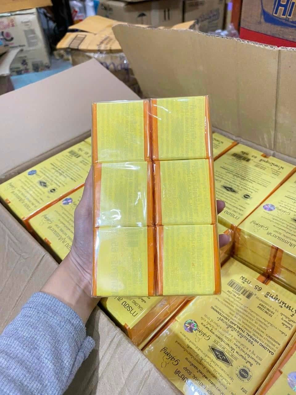 Xà Phòng Cam Nghệ Galong Thái Lan Lốc 12 Soap - Ảnh 4