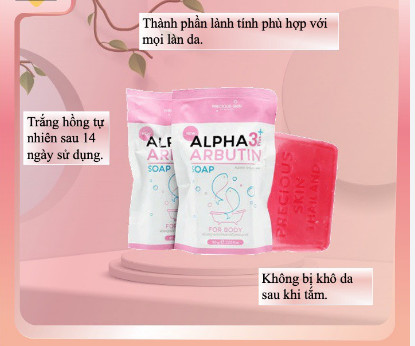 Xà phòng Alpha Arbutin Soap 3 Plus kích trắng da 80g - Ảnh 2