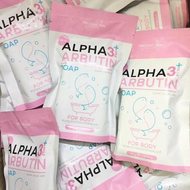 Xà phòng Alpha Arbutin Soap 3 Plus kích trắng da 80g - Ảnh 3