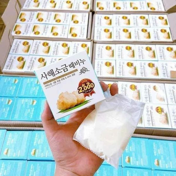 Xà phòng muối biển tẩy da chết Hàn Quốc 85g - Ảnh 3