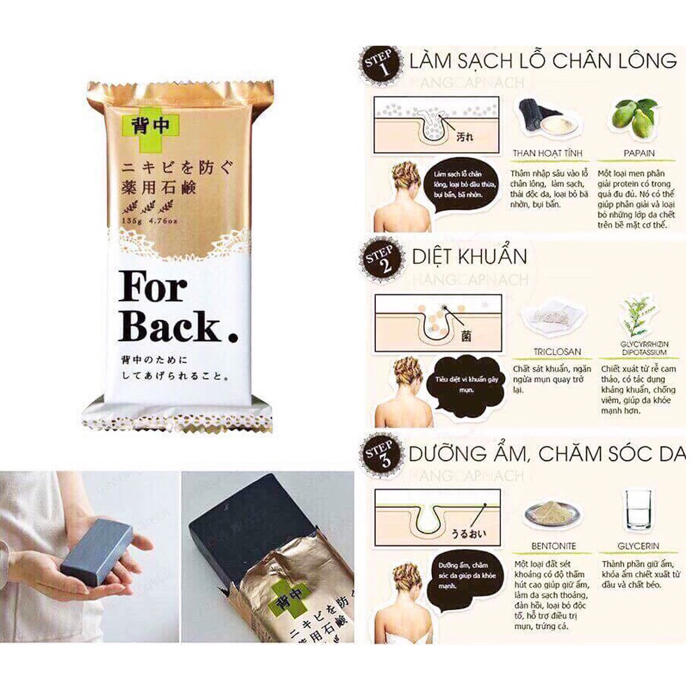 Xà Phòng Tắm Giúp Giảm Mụn Lưng For Back - Ảnh 3