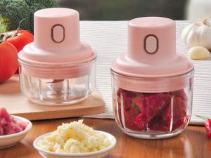 Máy xay tỏi, xay thức ăn mini bằng pin qua cổng usb